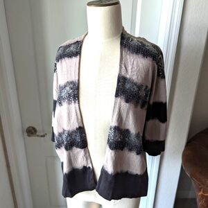 NWOT Calvin Klein Cropped Striped Cardigan
